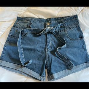 ☀️SHEIN High Waisted Jean Shorts Size 1X